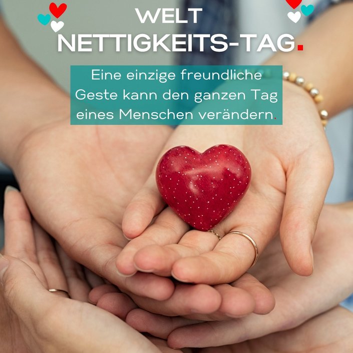 Heute ist #WorldKindnessDay - also der perfekte Anlass, nett zu sein! 💛
Sag jemandem etwas Nettes. Halte die Tür auf.... Heute ist #WorldKindnessDay - also der perfekte Anlass, nett zu sein! 💛
Sag jemandem etwas Nettes. Halte die Tür auf....